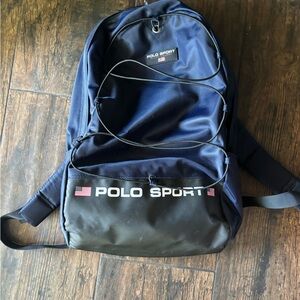 Polo by Ralph Lauren Blue and Black Backpack